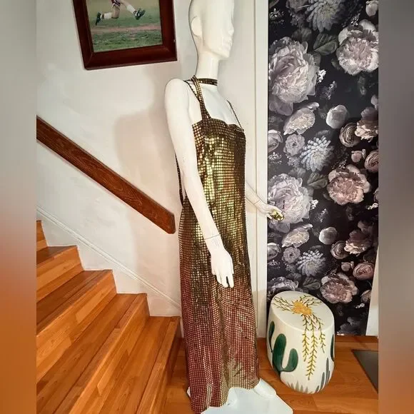 Free People BRENDA KNIGHT Nigel Preston Sue Ellen Gown/ size M - Picture 7 of 13